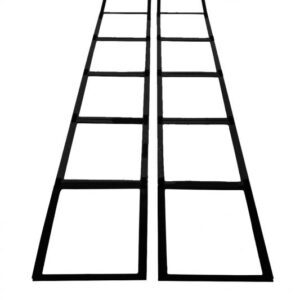 A pair of Steel Running Agility Ladders on a white background.
