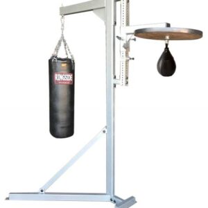 A Heavy Bag Boxing Station with a punching bag attached to it.