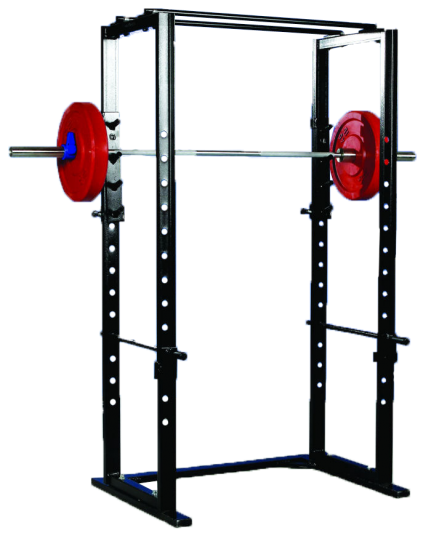 A FW-28A Power Rack with a barbell on it.