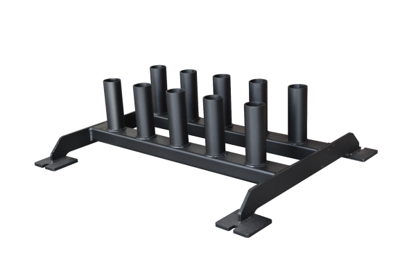 A black FW-44 Ten Bar Holder with six cylinders on it.