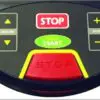 A Start and Stop Buttons of a Commercial Treadmill
