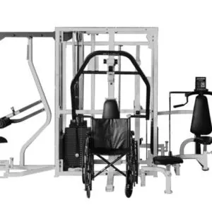 A Black and White Color Station Multi Gym