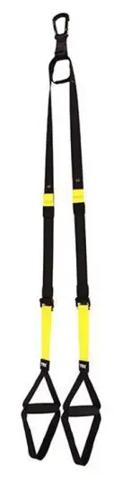 A pair of ST-Xtreme Resistance Bands black and yellow straps on a white background.