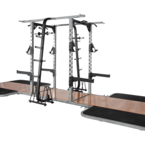 Double Sided Half Rack with two Oak Platforms