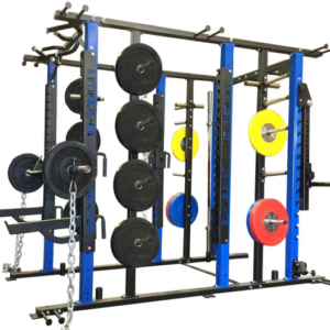 Deluxe Double Sided Half Rack Blue and Black Color