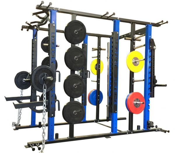 Deluxe Double Sided Half Rack Blue and Black Color