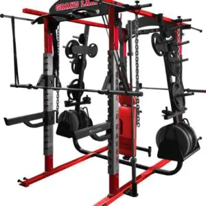Deluxe Double Sided Half Rack Red and Black Color