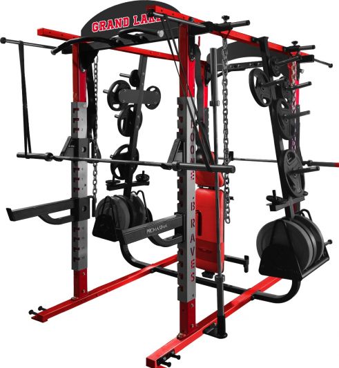 Deluxe Double Sided Half Rack Red and Black Color