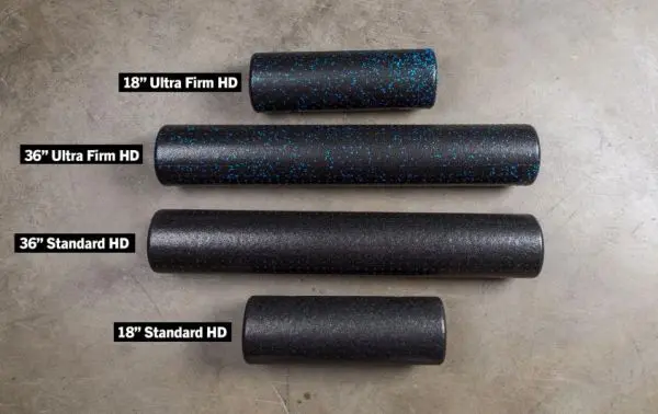 Foam Rollers are shown on a concrete floor.