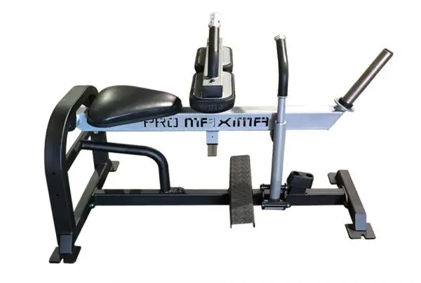 An RPL-48 Seated Calf machine with a seat on it.