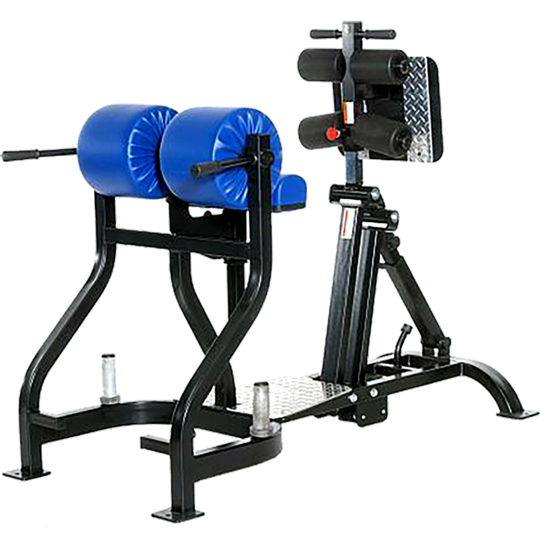 A Gym Equipment With a Blue Color Cushion