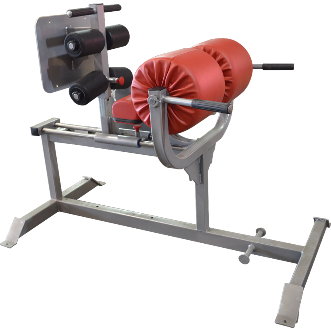 A Glute and Ham Equipment With a Red Cushion