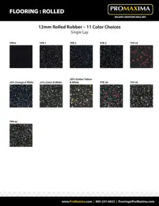 PM-Rolled 12mm Rubber TPR -11 Color Choices-2023