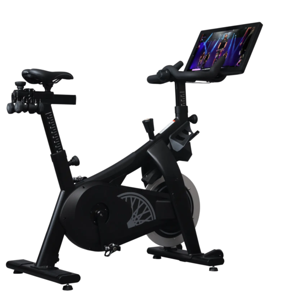 A SoulCycle Bike with a tablet on it.